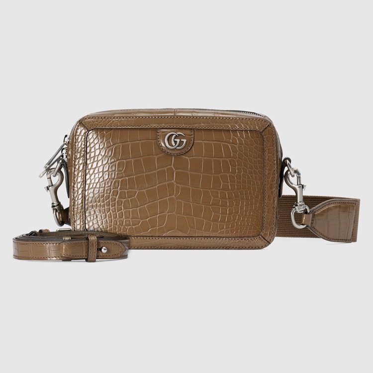 710861.EAAIM.2351.011.056.0000.Light Crocodile shoulder bag with Double G